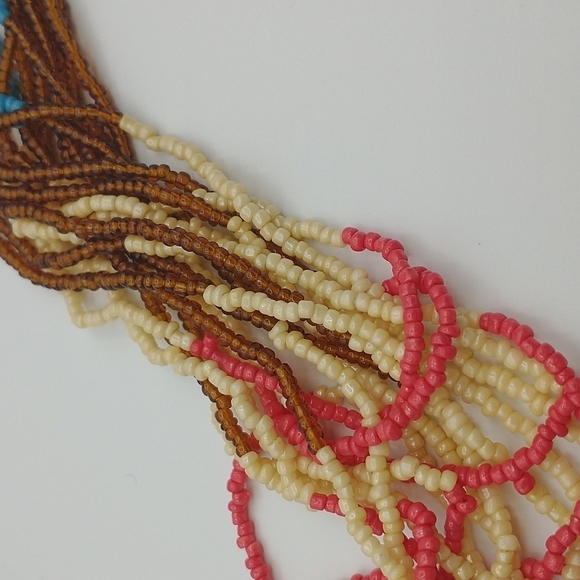 Long Southwest Vistas Beadwork Necklace - Picture 4 of 7